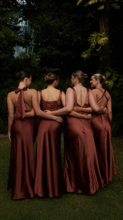 Sian Maxi Dress - Rust