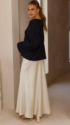 Silas Knit Top - Navy