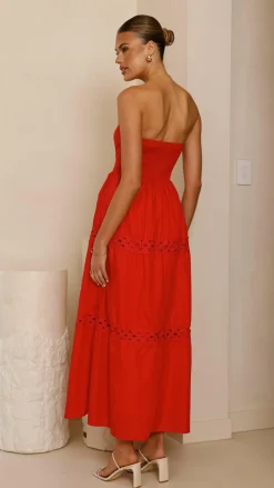 Silene Maxi Dress - Red