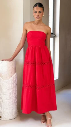 Silene Maxi Dress - Red