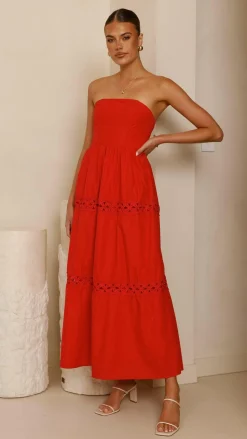 Silene Maxi Dress - Red