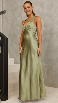 Sofia Maxi Dress - Olive
