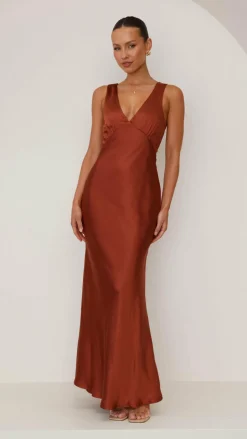 Sofia Maxi Dress - Rust
