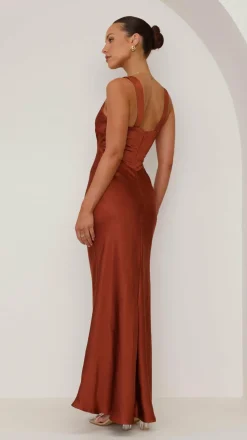 Sofia Maxi Dress - Rust