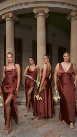 Sofia Maxi Dress - Rust