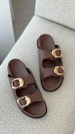 Sol Sana San Jose Footbed - Cocoa / Gold