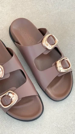 Sol Sana San Jose Footbed - Cocoa / Gold