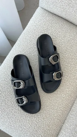 Sol Sana San Jose Footbed - Black / Silver