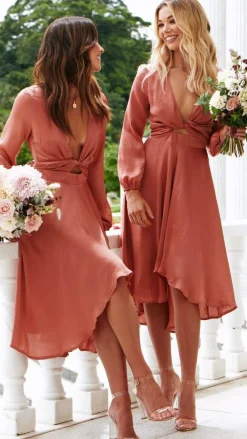 Starry Nights Dress - Baked Rose