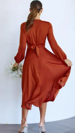 Starry Nights Dress - Rust