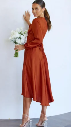 Starry Nights Dress - Rust