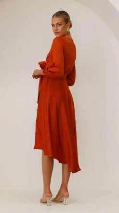 Starry Nights Dress - Rust