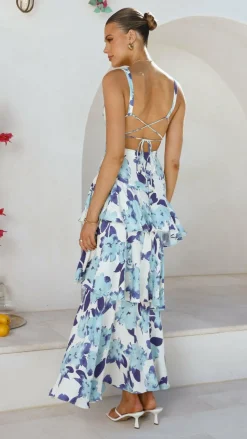 Stasie Maxi Dress - Blue Floral