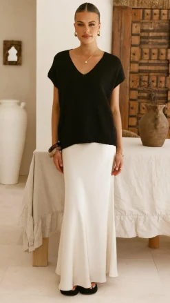 Stelaria Knit Top - Black