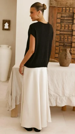 Stelaria Knit Top - Black