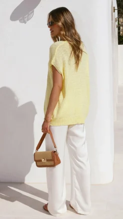 Stelaria Knit Top - Yellow