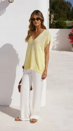 Stelaria Knit Top - Yellow