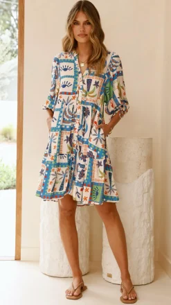 Tabitha Mini Dress - Lorelei Print