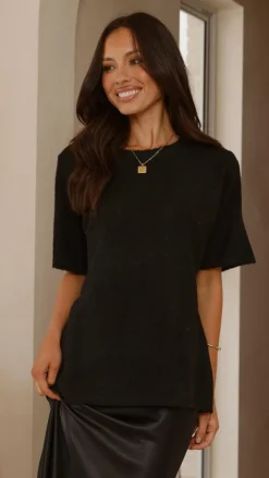 Tahlia Knit Top - Black