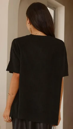 Tahlia Knit Top - Black