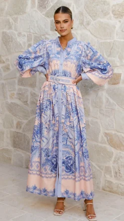 Taia Maxi Dress - Madeline Blue