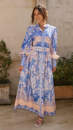 Taia Maxi Dress - Madeline Blue