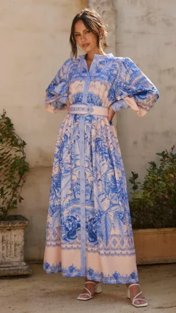 Taia Maxi Dress - Madeline Blue