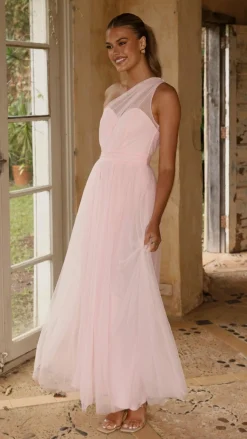 Talissa Tulle Maxi Dress - Pink