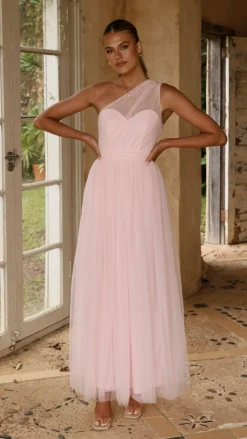 Talissa Tulle Maxi Dress - Pink