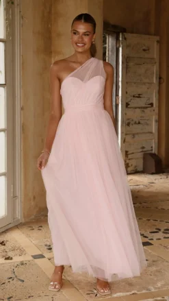 Talissa Tulle Maxi Dress - Pink