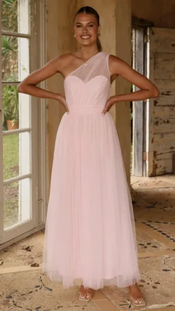 Talissa Tulle Maxi Dress - Pink