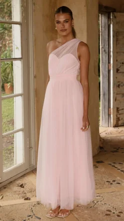 Talissa Tulle Maxi Dress - Pink