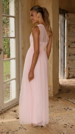 Talissa Tulle Maxi Dress - Pink