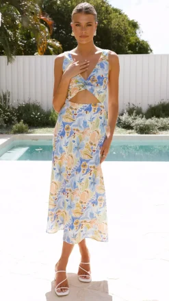 Talulah Maxi Dress - Blue Floral