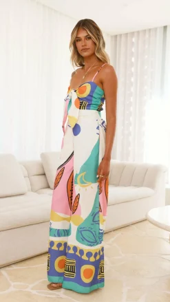 Teresa Jumpsuit - Blue/Pink