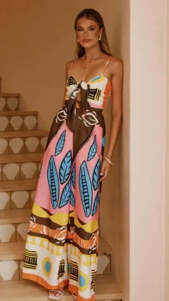 Teresa Jumpsuit - Brown/Orange