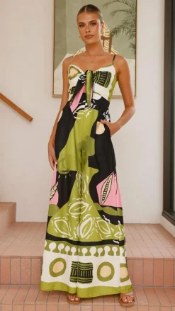 Teresa Jumpsuit - Green/Pink