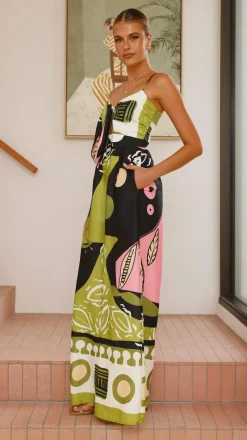 Teresa Jumpsuit - Green/Pink