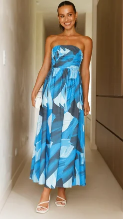 Tessah Maxi Dress - Blue Print