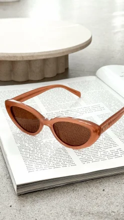 The Sweeney Sunglasses - Nude / Chocolate