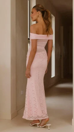 Tiarna Off The Shoulder Maxi Dress - Pink