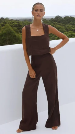 Tillie Crop Top - Chocolate