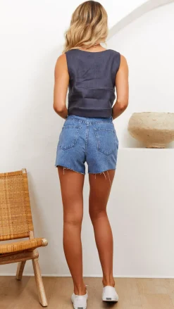 Tillie Crop Top - Ink