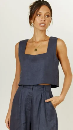 Tillie Crop Top - Ink