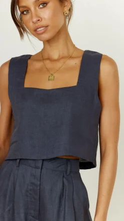 Tillie Crop Top - Ink