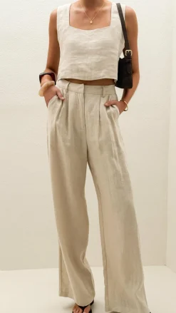 Tillie Crop Top - Oatmeal