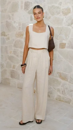 Tillie Crop Top - Oatmeal