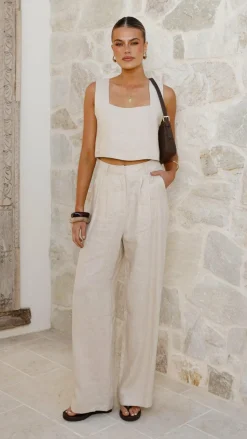 Tillie Crop Top - Oatmeal