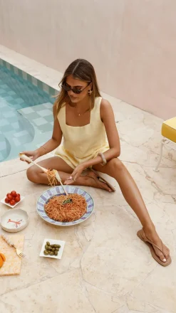 Tillie Crop Top - Yellow