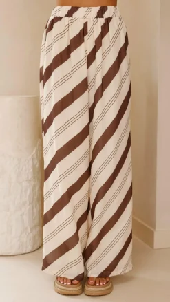 Torrey Wide Leg Pants - Cream/Cacao